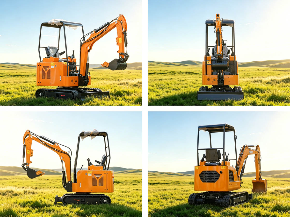 Zhaolu Model 17 tracked mini excavator for reliable farm and residential excavating services