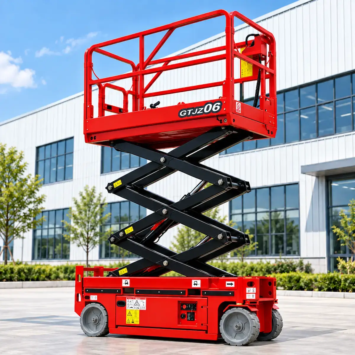GTJZ-06 self-propelled scissor lift with 8 m working height