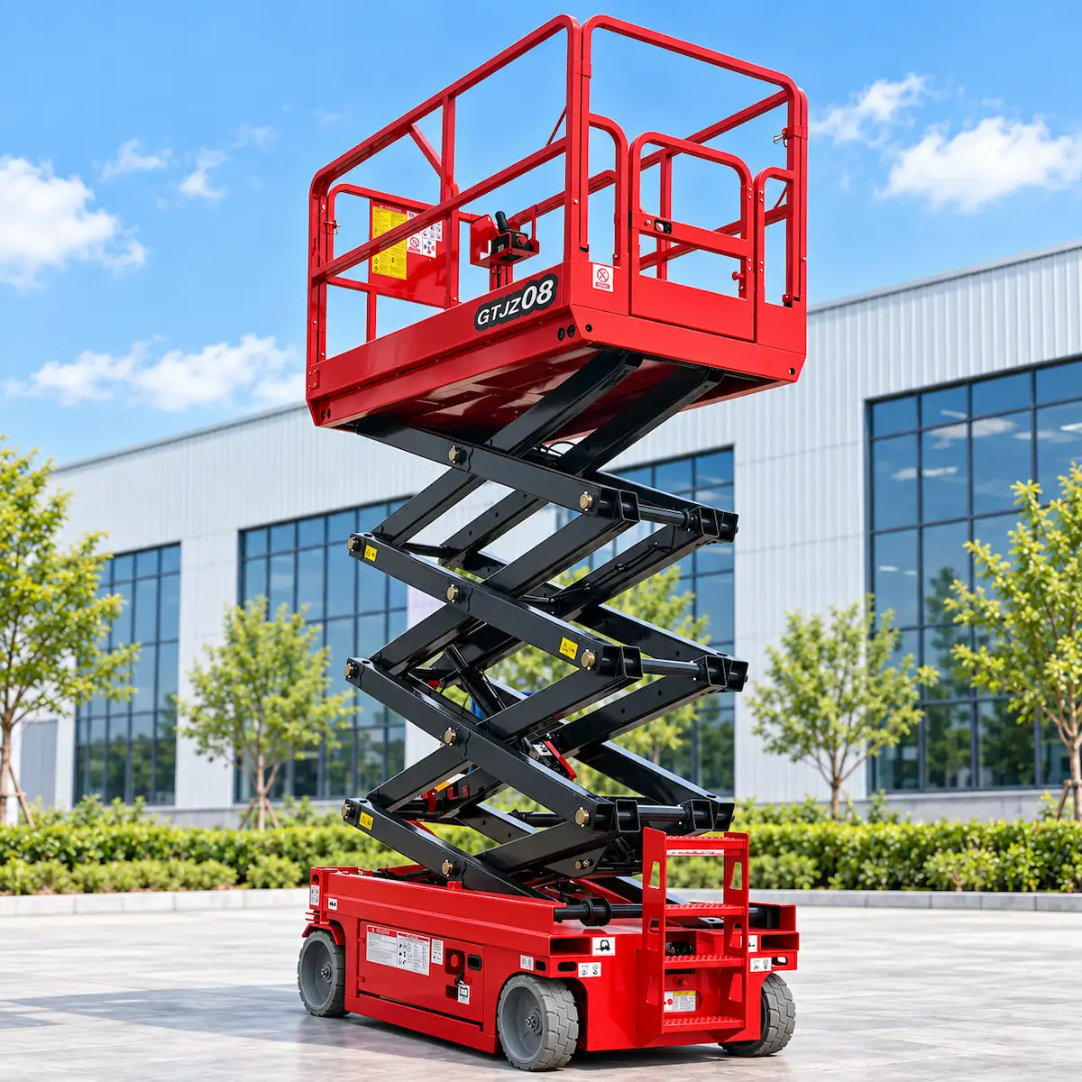GTJZ-08 Self-Propelled Scissor Lift with 10 m working height