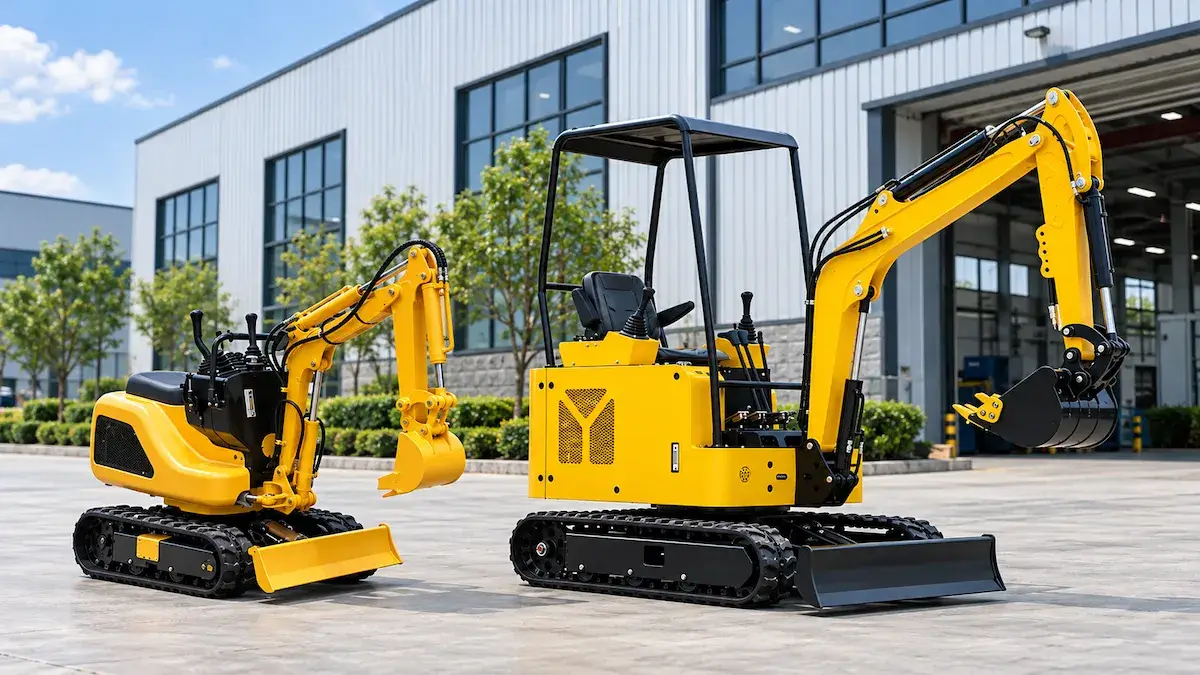 0.5 ton vs 1.2 ton mini excavator comparison
